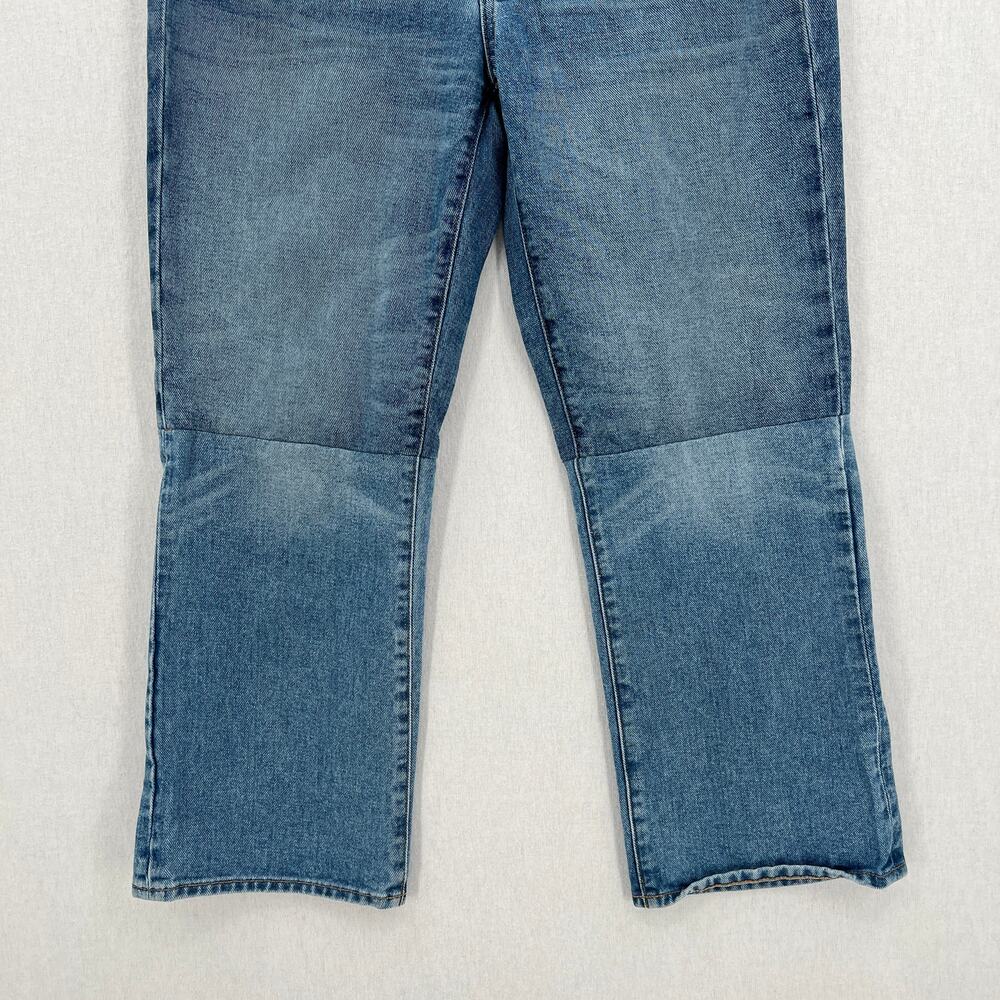 MADEWELL Retro Crop Bootcut Jeans Womens 27 Blue Two Tone Edition High Rise - Picture 9 of 13
